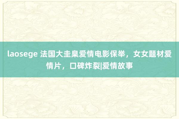 laosege 法国大圭臬爱情电影保举，女女题材爱情片，口碑炸裂|爱情故事