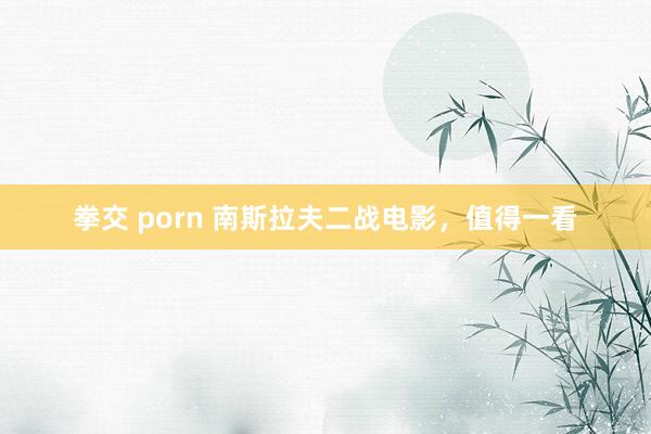 拳交 porn 南斯拉夫二战电影，值得一看
